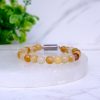 Yellow Aventurine Metallic Magnetic Bracelet