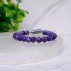 Charoite Metallic Magnetic Bracelet