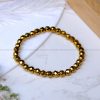 Golden Hematite Diamond Cut Bracelet