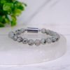 Kiwi Jasper Metallic Magnetic Bracelet