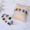 Multi Crystal Oval Faceted Bracelet - Image 2