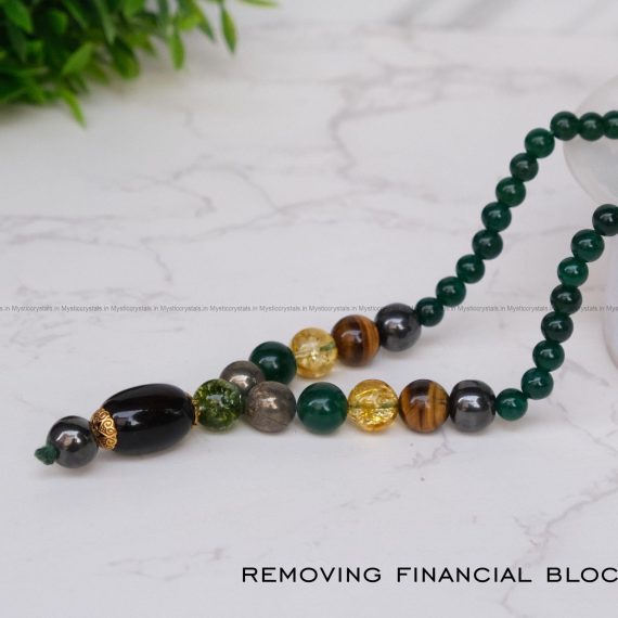 Crystal Mala for Removing Financial Blokages