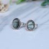 Serpentine Pure Silver Rings