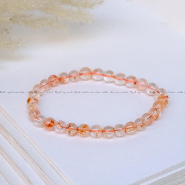 Premium Sericite Orange Phantom Snow Bracelet