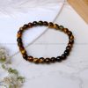 Tiger Eye 6 mm Diamond Cut Bracelet