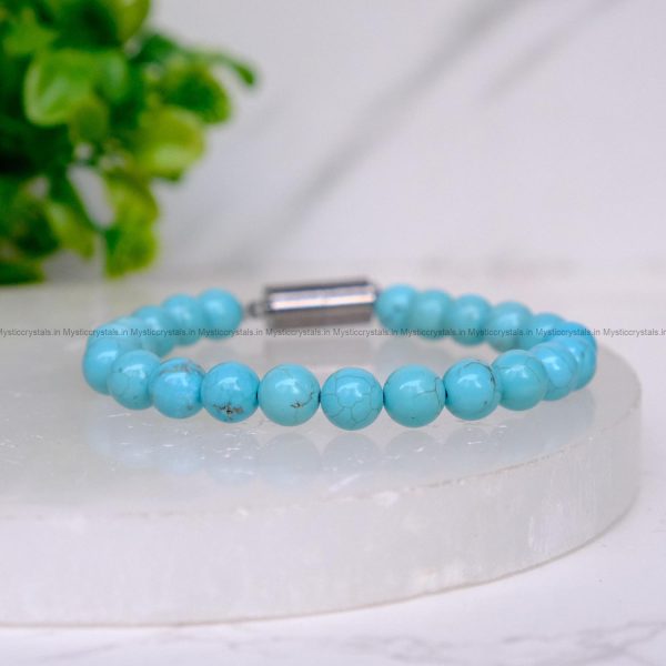 Turquoise Metallic Magnetic Bracelet