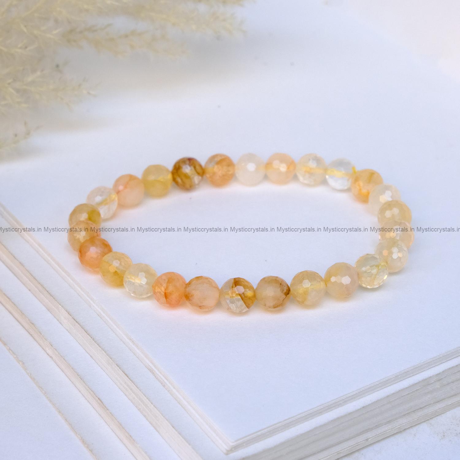 Yellow Fire Azeztulite Bracelet