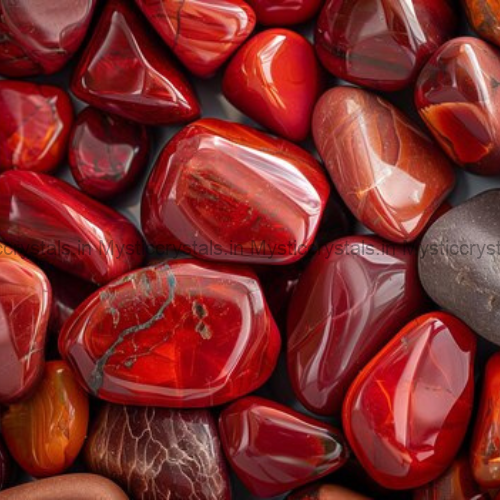 Red Jasper crystal Stone tumble
