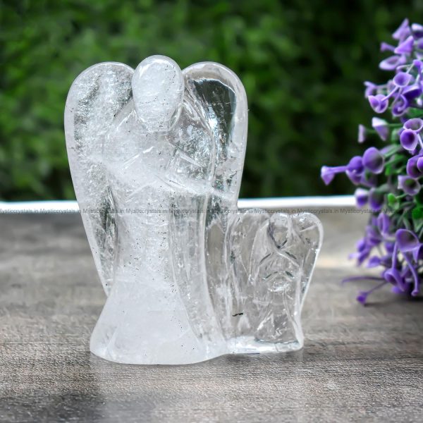 Clear Quartz Mother Daughter Crystal Angel