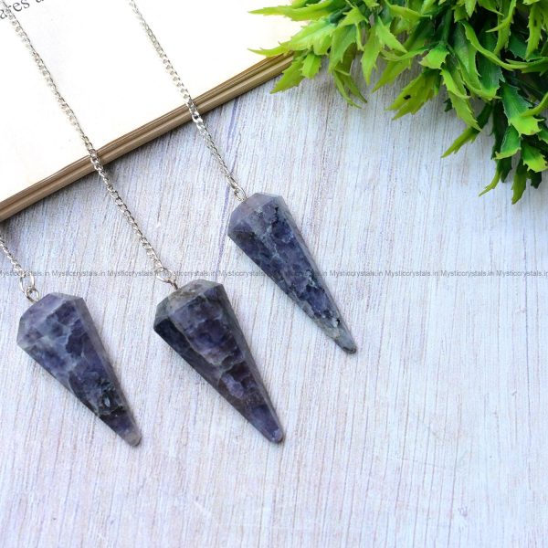 Iolite Crystal Dowser Pendulum