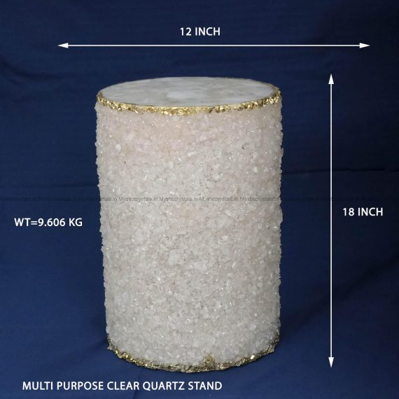 Multi Purpose Clear Quartz Crystal Stand