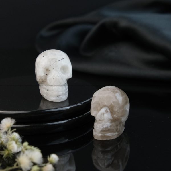 Rainbow Moonstone Crystal Skull