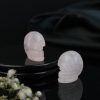 Rose Quartz Crystal Skull