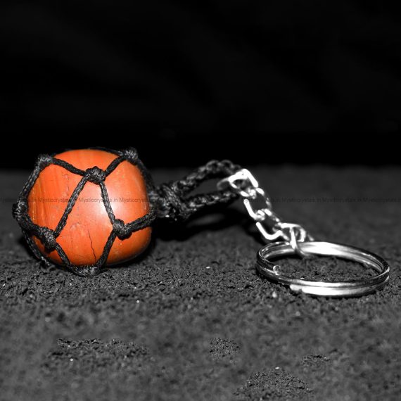 Red Jasper Crystal Keychain