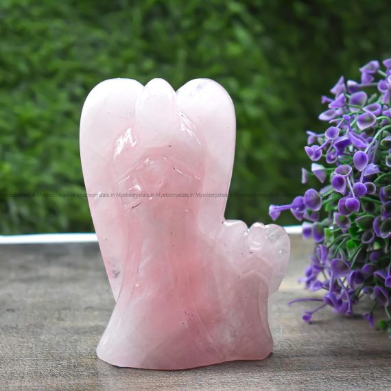 Rose Quartz Mother Daughter Crystal Angel