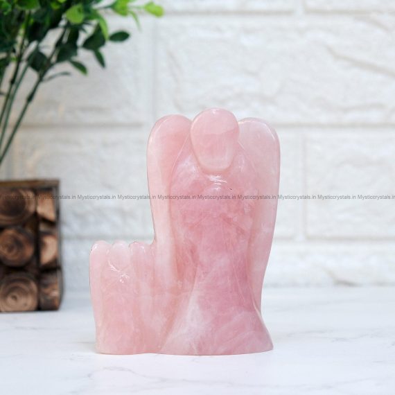 Rose Quartz Mother Daughter Crystal Angel