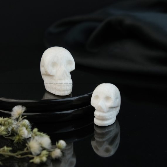 Scolecite Crystal Skull