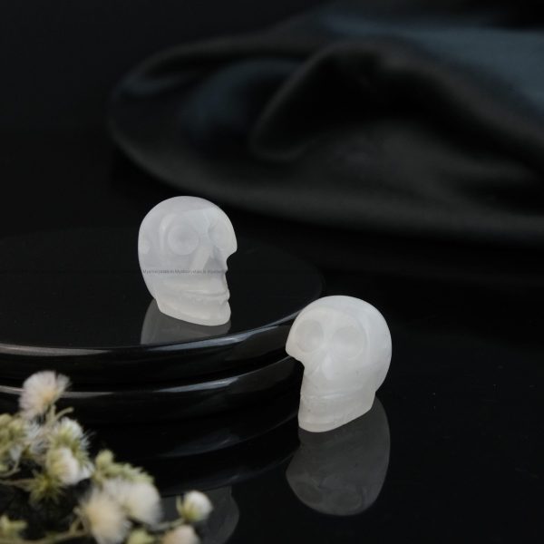 Selenite Crystal Skull