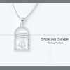 Shiv Lingam Shape Pure Silver Pendant