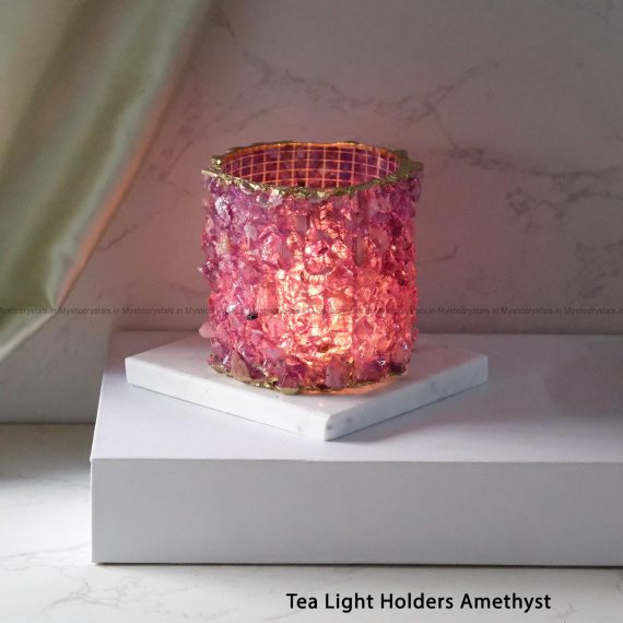 Tea Light Holders Amethyst
