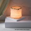 Clear Quartz Tea light Holder