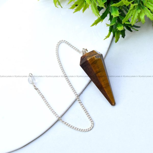Tiger Eye Crystal Dowser Pendulum