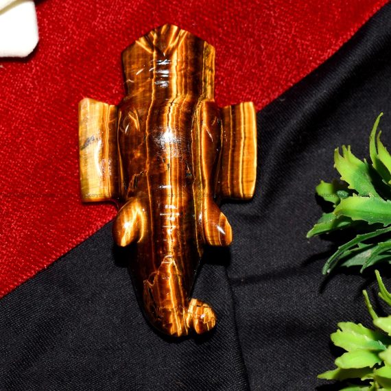 Tiger Eye Ganesha Head