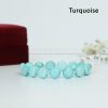 Exclusive Circular Faceted Flat bead Turquoise Bracelet - Image 2