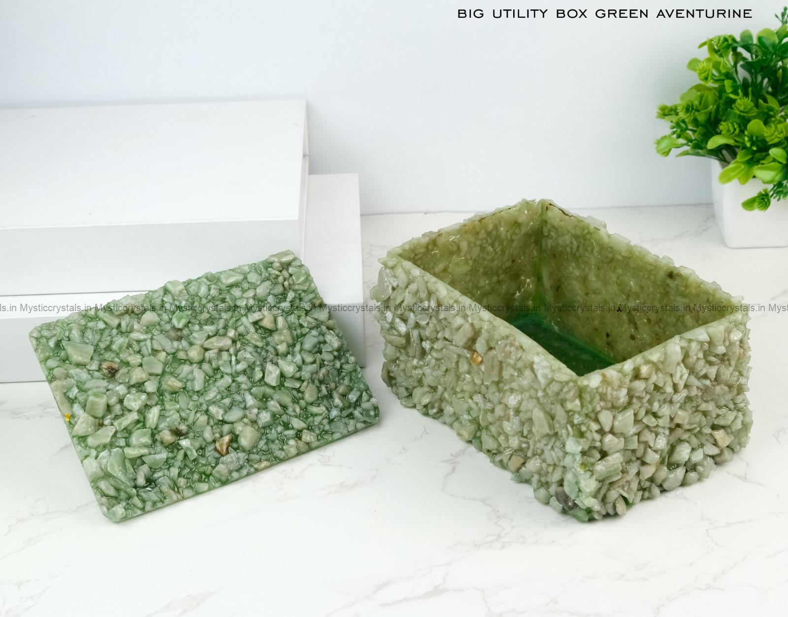 Green Aventurine Crystal Utility Box