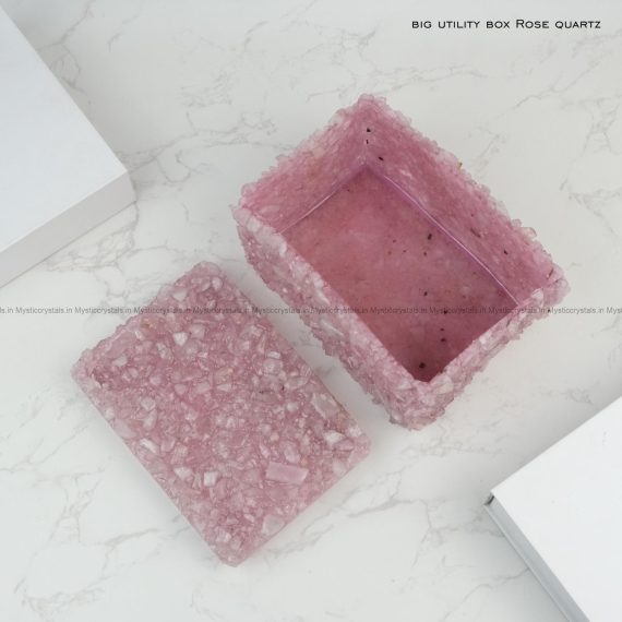 Rose Quartz Crystal Utility Box