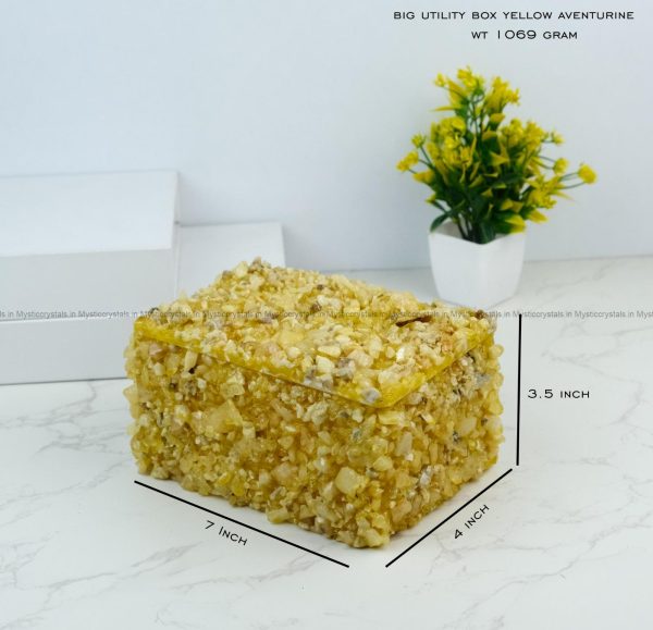 Yellow Aventurine Crystal Utility Box