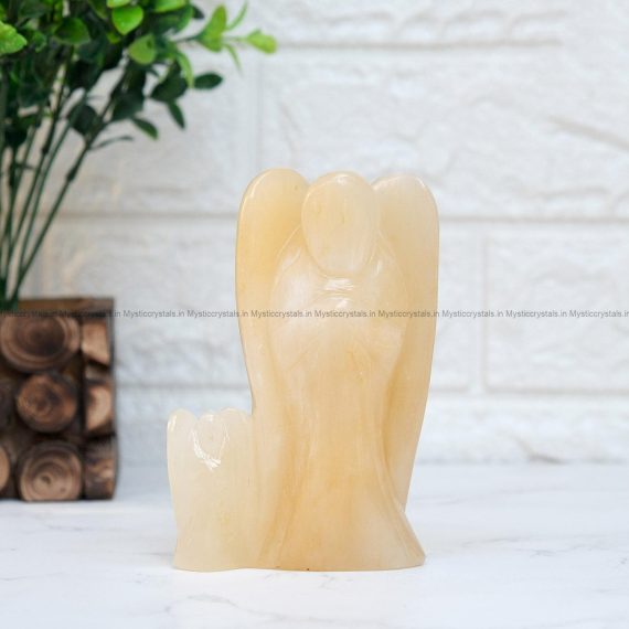 Yellow Aventurine Mother Daughter Crystal Angel