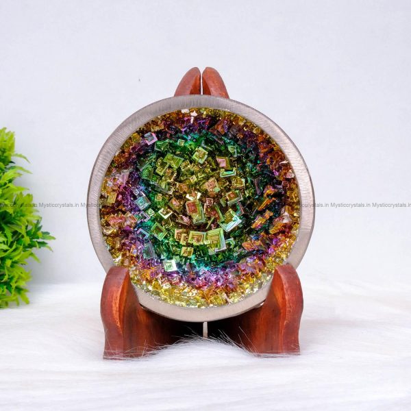Natural Rainbow Bismuth Ore Bowl