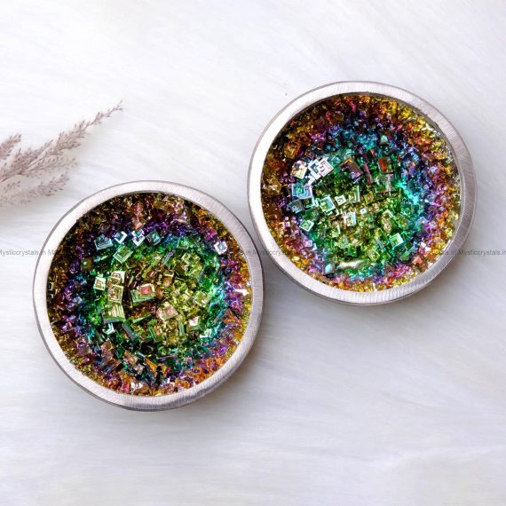 Natural Rainbow Bismuth Ore Bowl