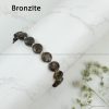 Exclusive Circular Faceted Flat bead Bronzite Bracelet