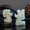 Green Aventurine (light) Crystal Praying Angel