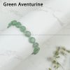 Exclusive Circular Faceted Flat bead Green Aventurine Bracelet