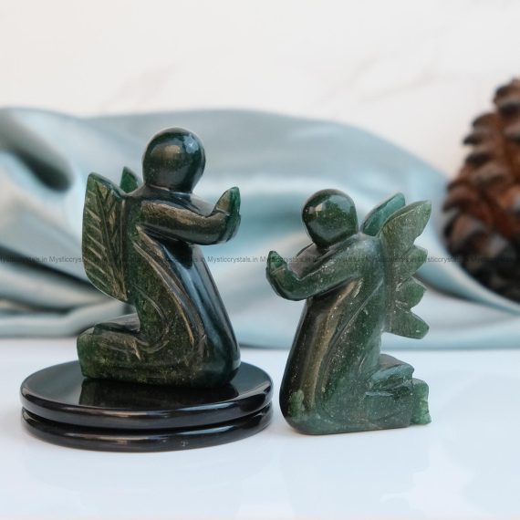 Green Aventurine Crystal Praying Angel