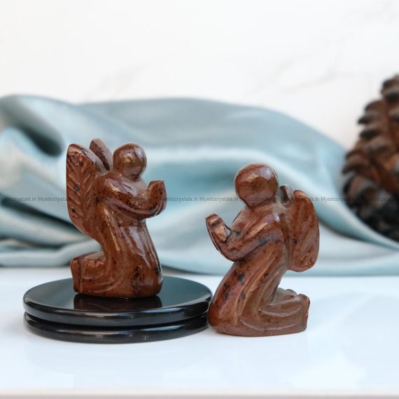 Mahogany Obsidian Crystal Praying Angel