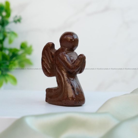 Mahogany Obsidian Crystal Praying Angel