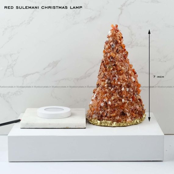 Red Sulemani Crystal Christmas Tree Lamp