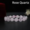 Exclusive Circular Faceted Flat bead Rose Quartz Bracelet - Image 2