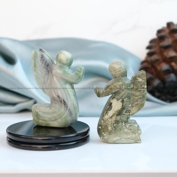 Serpentine Crystal Praying Angel
