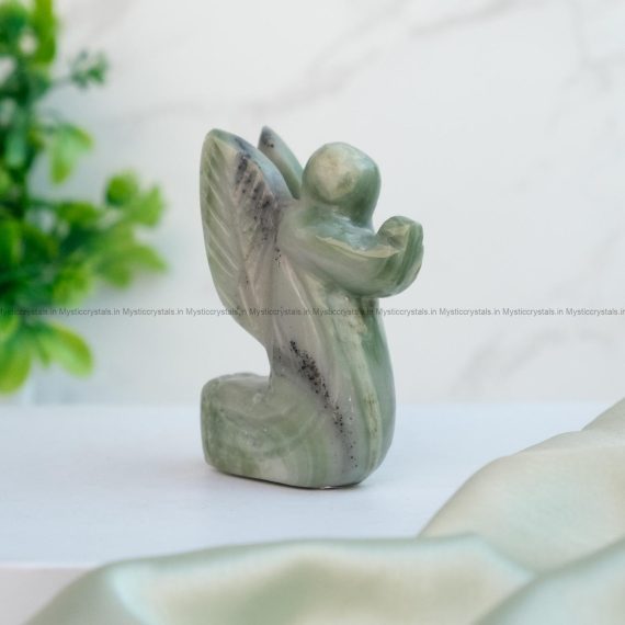 Serpentine Crystal Praying Angel