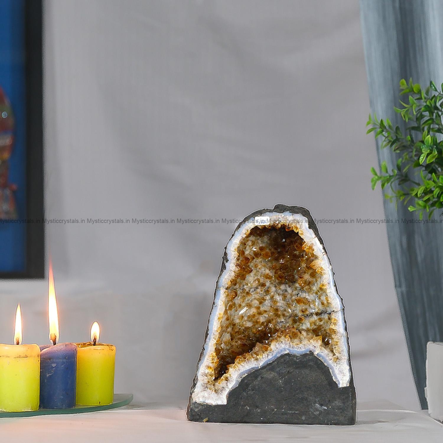 Natural Citrine Geodes