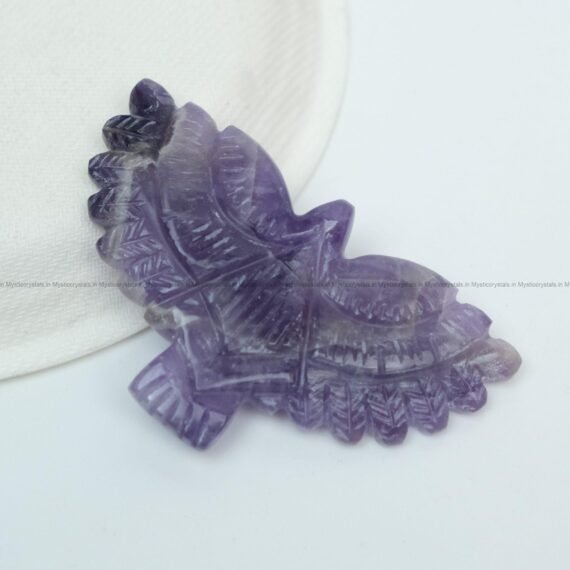 Amethyst Flying Eagle Carving
