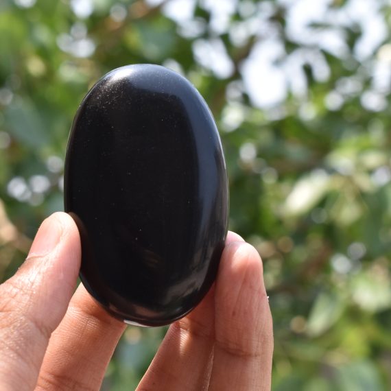 Black Tourmaline Palm Stone