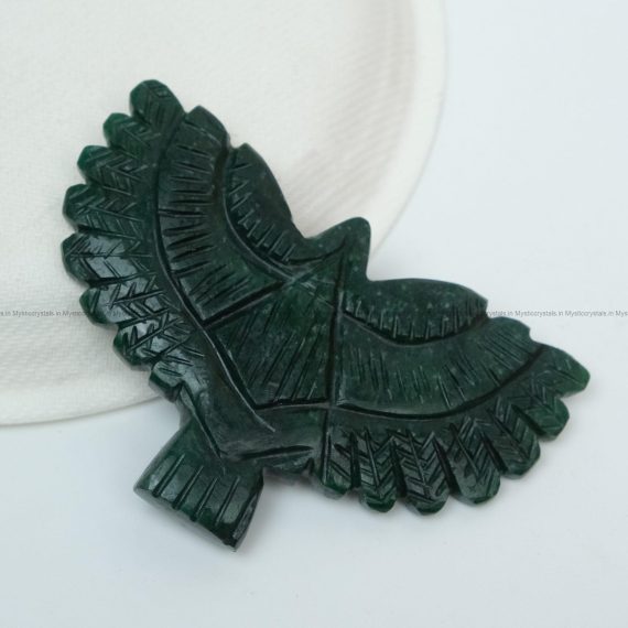 Green Aventurine Flying Eagle Carving