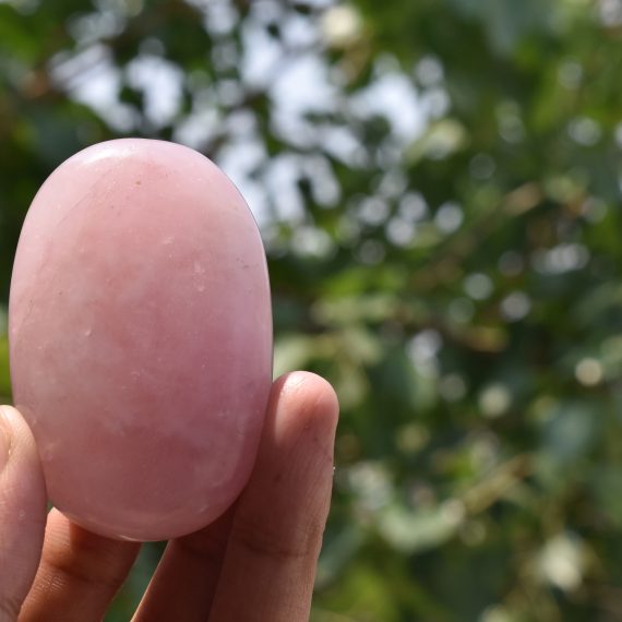 Rose Quartz Palm Stone