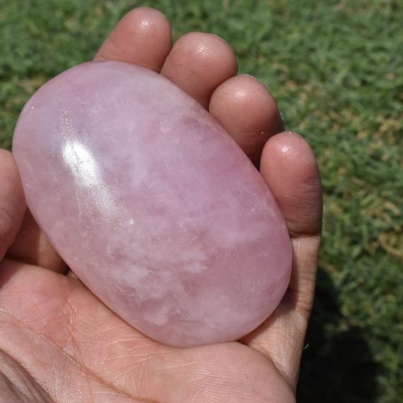 Rose Quartz Palm Stone